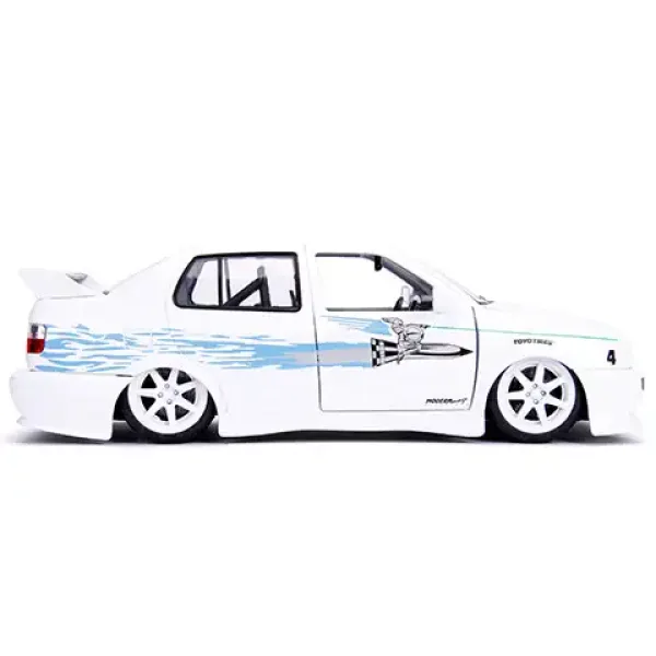 Hitri in drzni: Jesse's Volkswagen Jetta kovinski model avtomobila 1/24 - Simba Toys slika 3