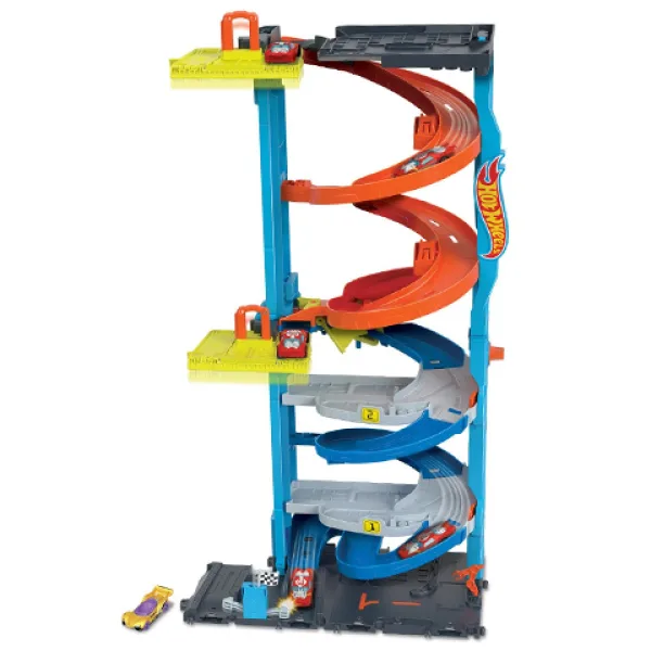 Hot Wheels City: Igralni set dirkalni stolp 2 v 1 - Mattel slika 3