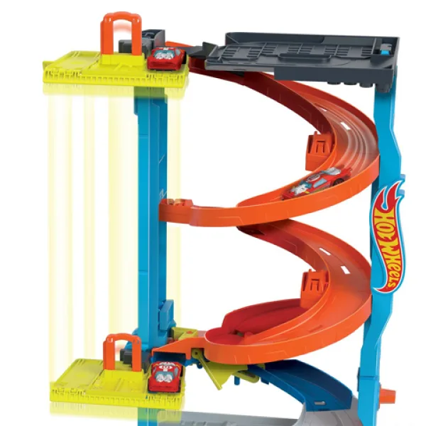 Hot Wheels City: Igralni set dirkalni stolp 2 v 1 - Mattel slika 4