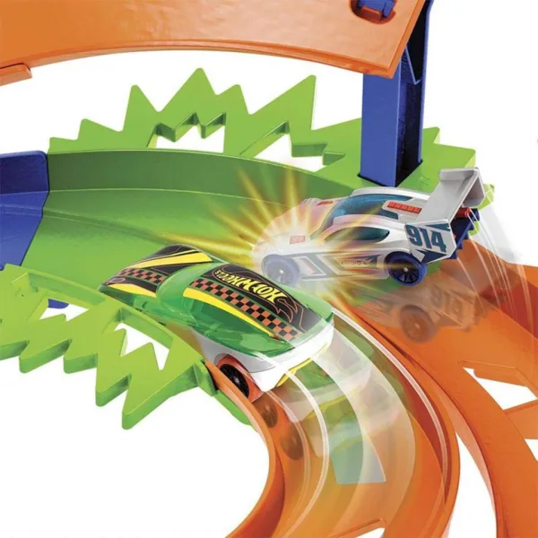 Hot Wheels: Dvojna dirkalna steza z 2 dirkalnima avtomobiloma - Mattel slika 5