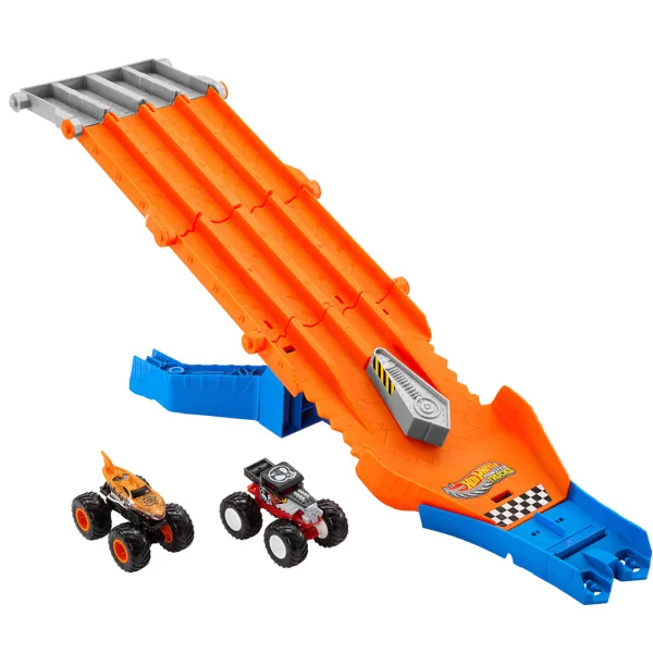 Hot Wheels Monster Trucks: Lovska proga s 2 malimi avtomobili - Mattel slika 2