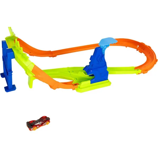 Hot Wheels: Športne dirkalne proge - Krog dirke z skakalnico - Mattel slika 3