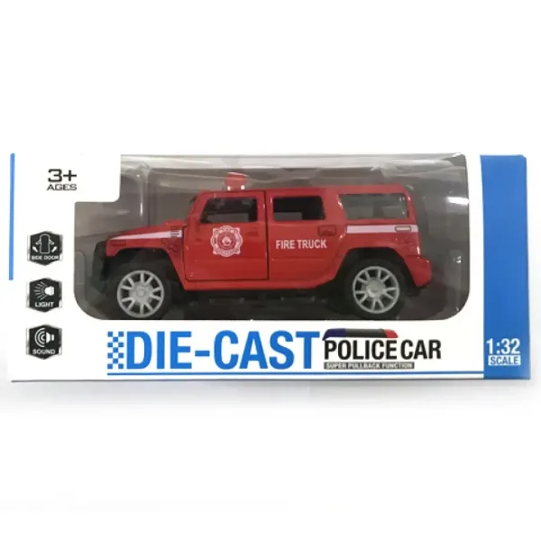 Hummer avtomobilček s potegom nazaj s svetlobnimi in zvočnimi efekti 1/32 v več različicah slika 3