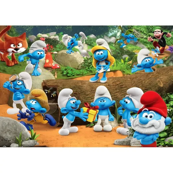 Hupikék škratki gozdna zabava 104-delni supercolor puzzle - Clementoni slika 2