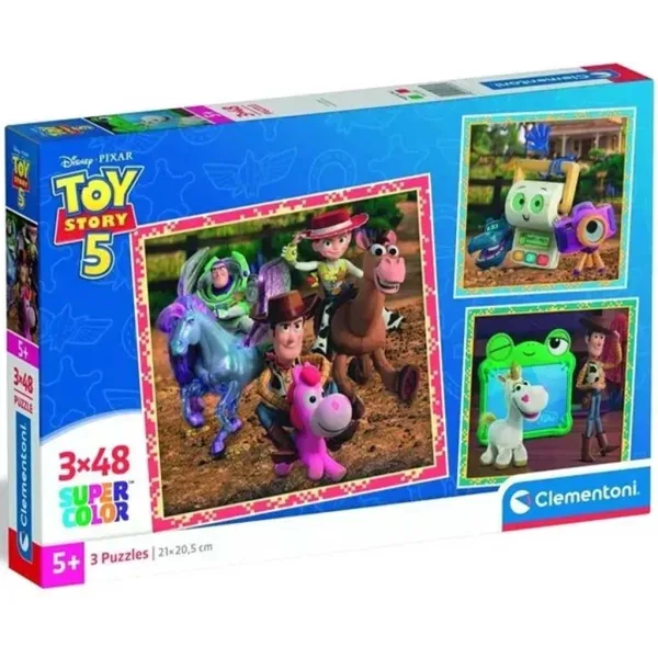 Igračka zgodba 5 3x48 kosov Super Color puzzle - Clementoni slika 1