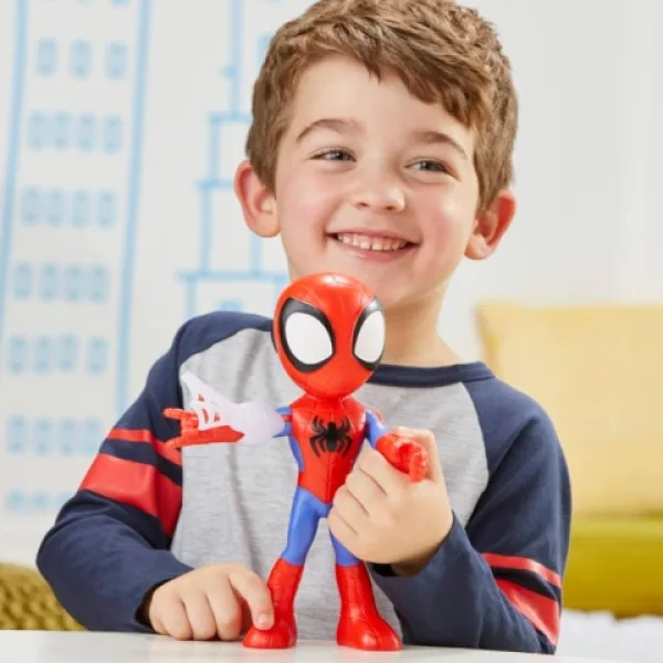 Igralna figurica Spider-Man: Spidey in njegovi prijatelji Spidey 23cm z dodatkom - Hasbro slika 3