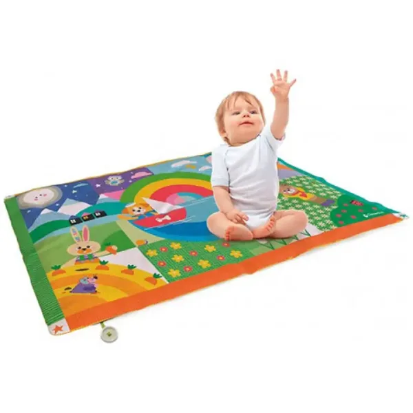 Igralna preproga z živalmi 135x90cm - Clementoni baby slika 2