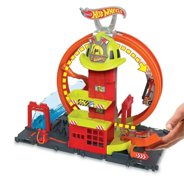 Igralni set Hot Wheels City: Gasilska postaja - Mattel slika 2