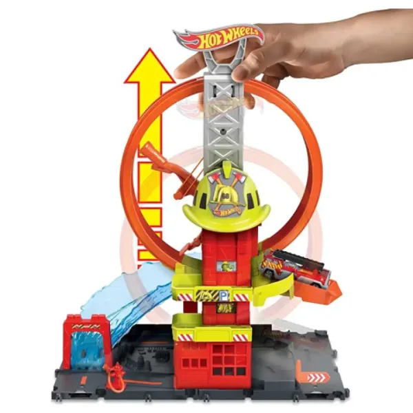 Igralni set Hot Wheels City: Gasilska postaja - Mattel slika 3