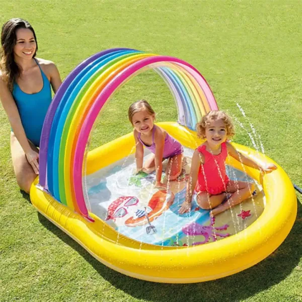 Intex: Mavrični škropilni bazen 147x130x86cm slika 3