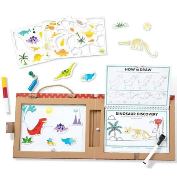 Izbrisljiv risalni in magnetni kreativni igralni set Melissa & Doug: Dinozavri slika 2