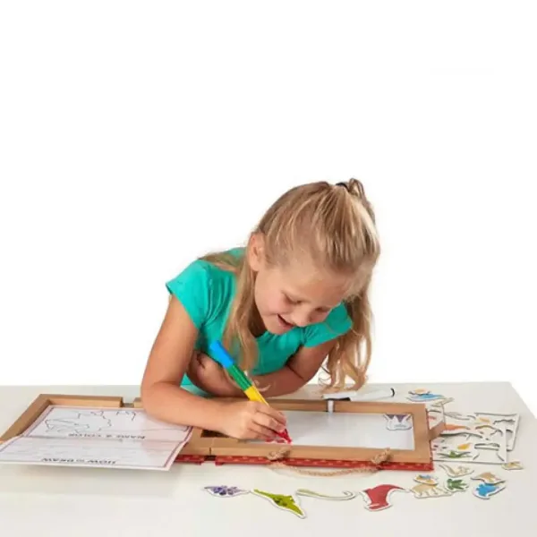 Izbrisljiv risalni in magnetni kreativni igralni set Melissa & Doug: Dinozavri slika 3