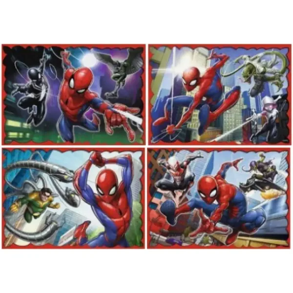 Junaški Spider-Man 70-54-48-35-delna sestavljanka 4 v 1 - Trefl slika 2
