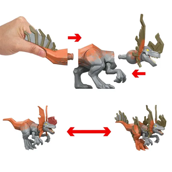 Jurassic World: Mayhem Mix-Ups DIY Mutantni dino Dilophosaurus - Mattel slika 3