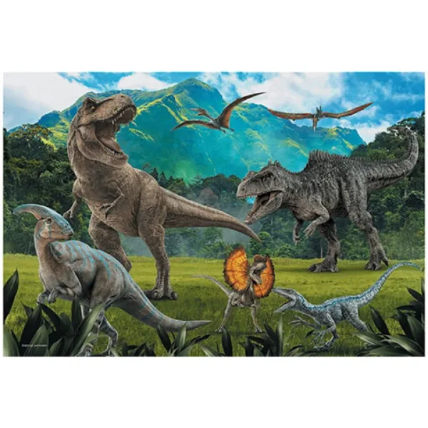 Jurassic World: Puzzle 100 kosov z dinozavri iz Jurassic Park - Trefl slika 2