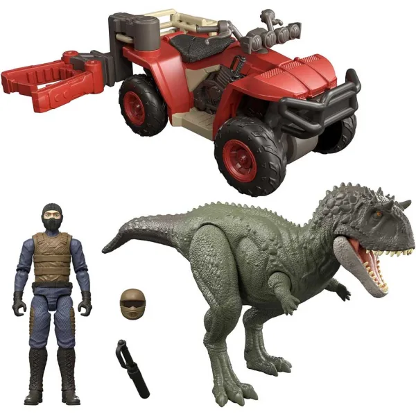 Jurassic World: Ujetje dinozavrov Quad igralni set - Mattel slika 2