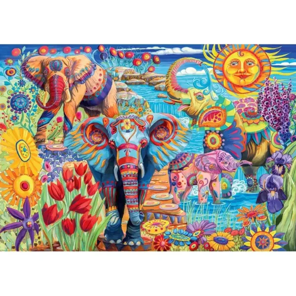 Karneval slonov 500-delni HQC kompakt puzzle - Clementoni slika 2