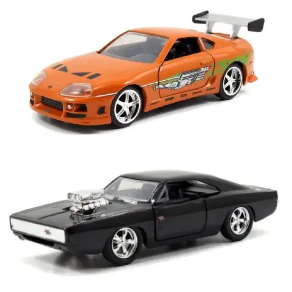Kovinska vozila dvojni paket Hitri in drzni: Twin Pack Dodge Charger R/T in Toyota Supra 1/32 - Simb slika 2