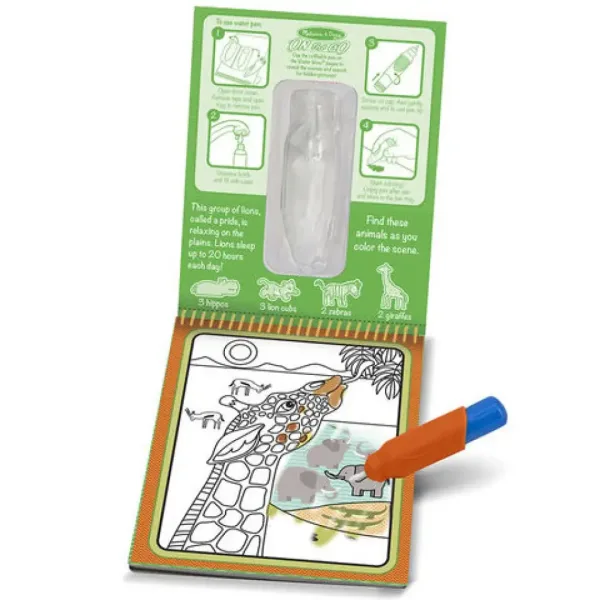 Safari risanje z vodo kreativna igra - Melissa & Doug slika 2