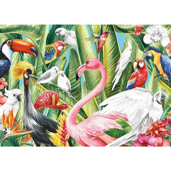 Kreativni rajski ptički 500-delni barvni puzzle - Trefl slika 2
