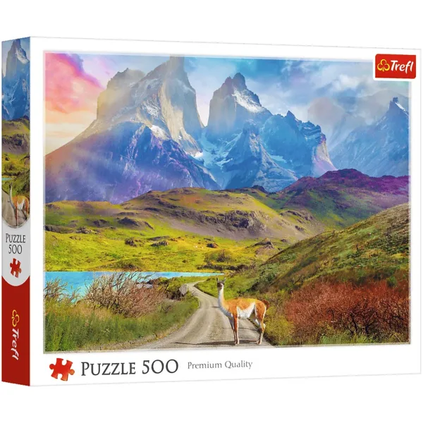 Lama v Patagoniji 500-delni puzzle - Trefl slika 1
