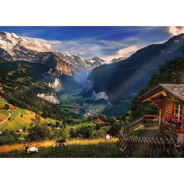 Lauterbrunnen-dolina 1000kosni Premium plus kakovostni puzzle - Trefl slika 2