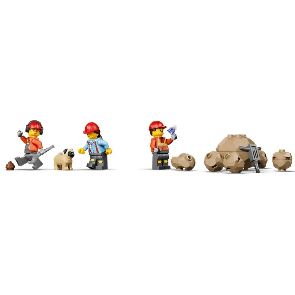 LEGO® City: Buldožer in tovorno vozilo s kipersko prikolico (60494) slika 3