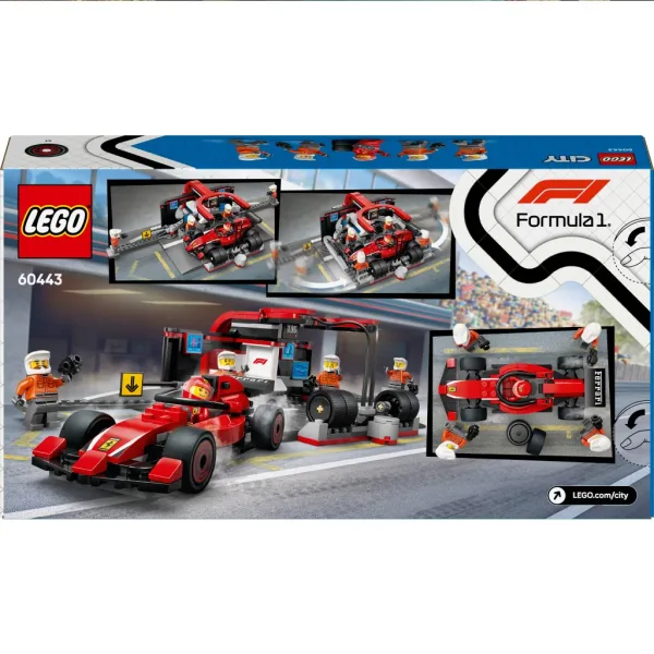LEGO® City: F1®-ov pit stop in ekipa, s Ferrari avtomobilom (60443) slika 5