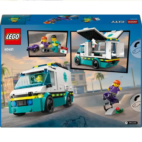 LEGO® City: Reševalno vozilo za nujne primere (60451) slika 5
