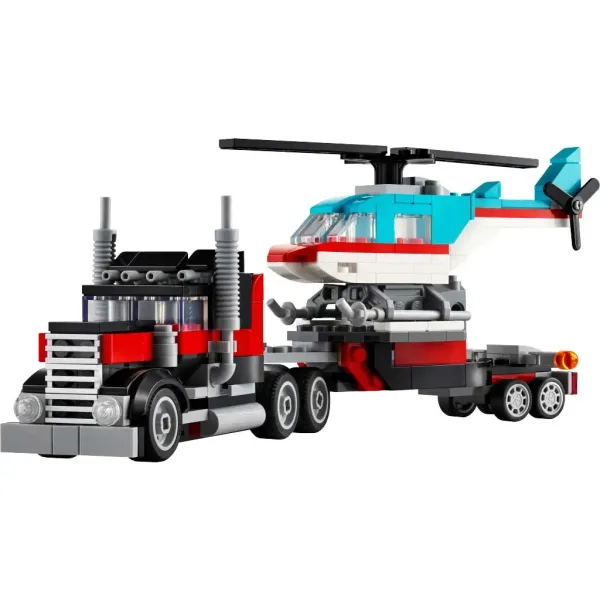 LEGO® Creator: Tovornjak s platformo in helikopter (31146) slika 5