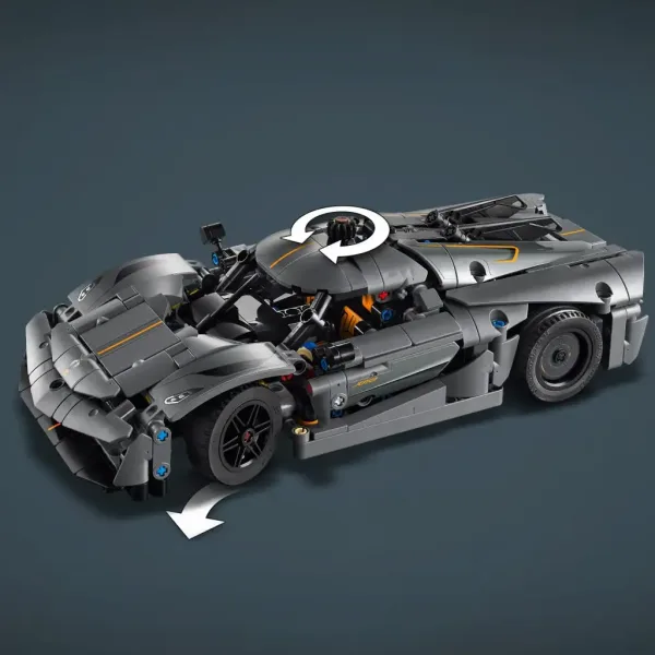 LEGO® Technic: Koenigsegg Jesko Absolut siva hiperavtomobil (42173) slika 6