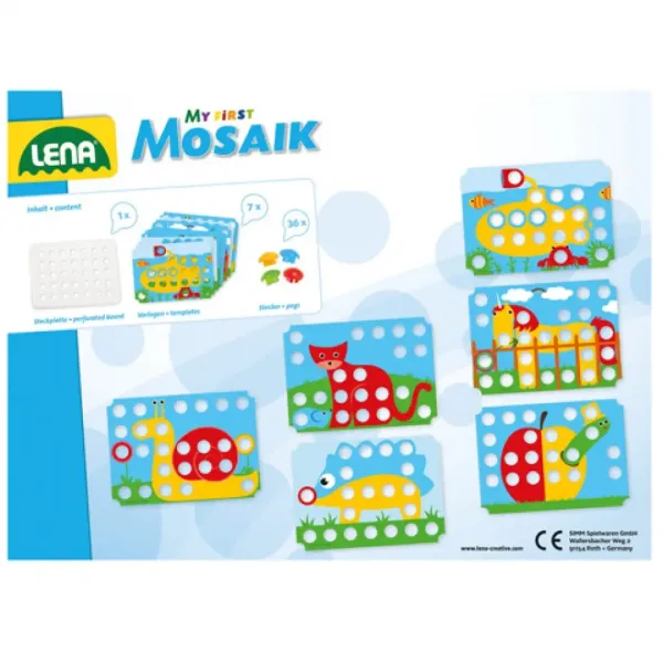 LENA: Mosaik Prvi Pötyi kreativni set z 7 vzorci 32mm 36kos slika 2