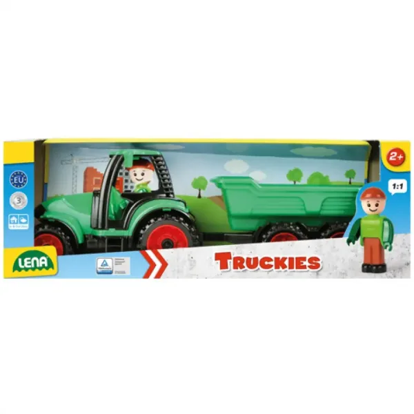 LENA: Truckies Traktor s prikolico in figurico 36cm slika 2