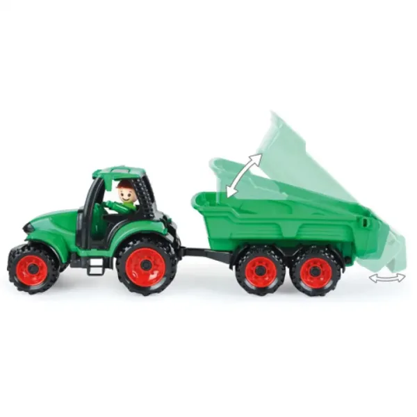 LENA: Truckies Traktor s prikolico in figurico 36cm slika 3