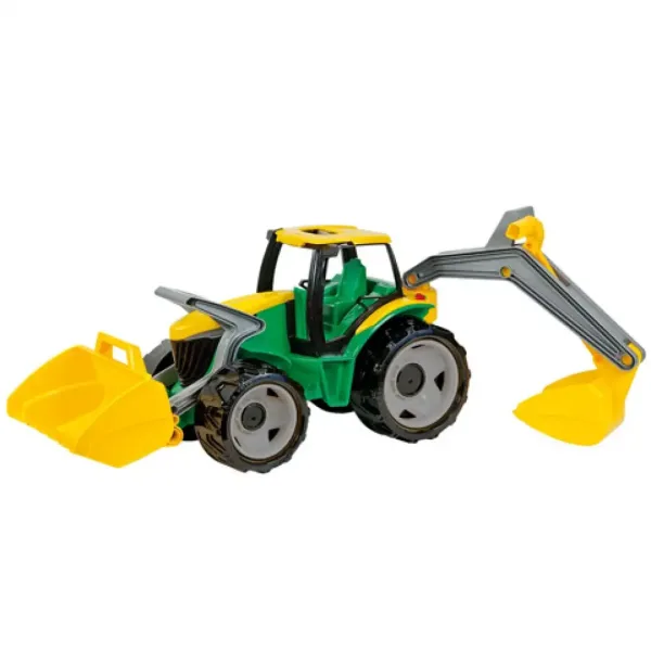 LENA: Velikanski traktor s sprednjim nakladalnikom in nakladalno žlico zeleno/rumene barve 65cm slika 3