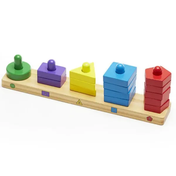 Oblikovalec stolpov iz lesa za razvoj spretnosti - Melissa & Doug slika 2