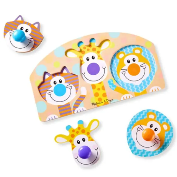 Lesena sestavljanka z ročico Safari - Melissa & Doug slika 2