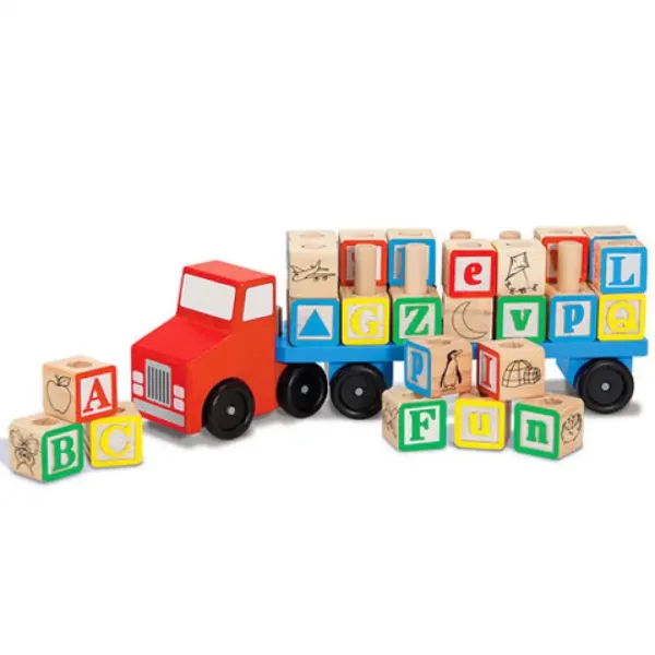 Leseni kamion za prevoz črk - Melissa & Doug slika 2