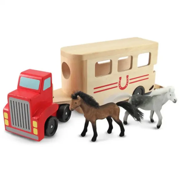 Leseni konjski transporter - Melissa & Doug slika 2