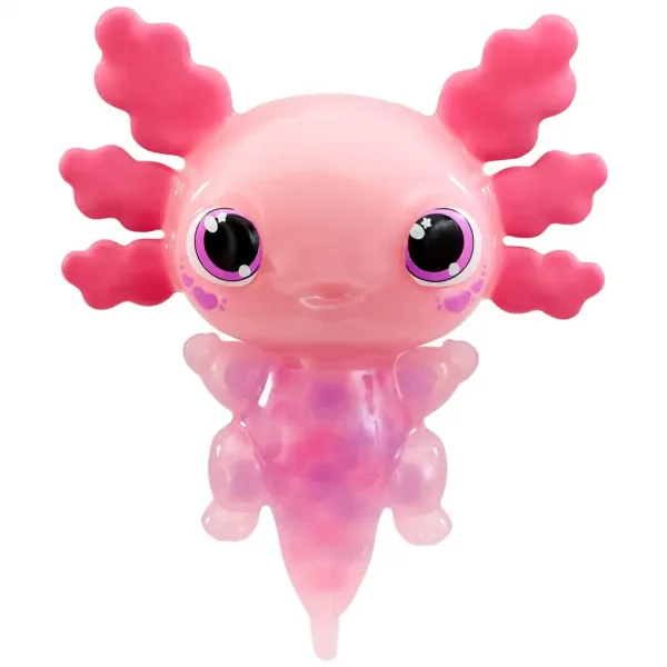 Let’s Glo Axolotl svetleči vodni prijatelj v roza barvi slika 2