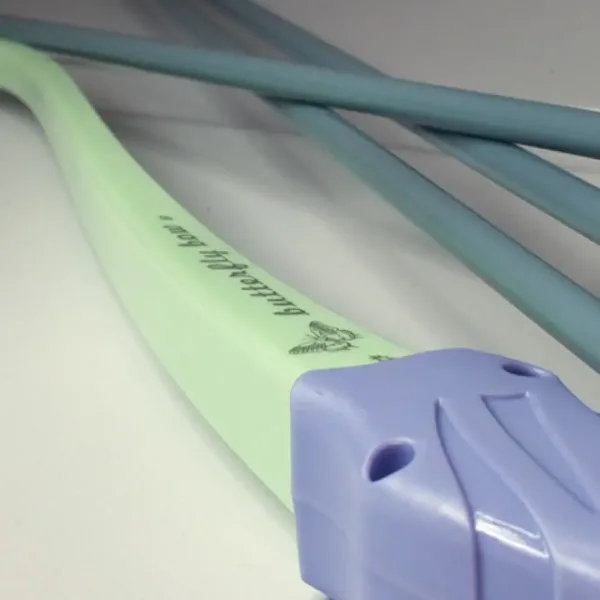 Lokostrelski set pastelno zelene in vijolične barve, s puščicami s priseski 83 cm slika 3