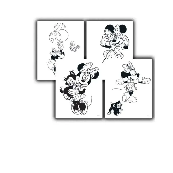 Luna: Minnie miška pobarvanka, s nalepkami in 6 flomastri slika 3