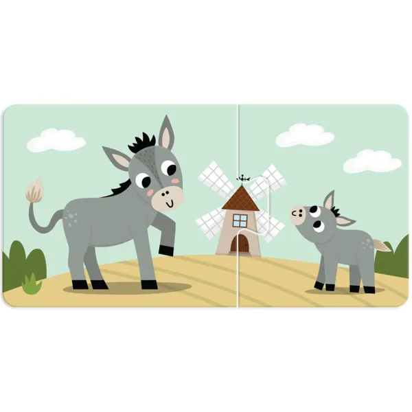 Luna: Moj prvi sestavljanka – Mame živali in njihovi mladiči 10x2 kosov parni razvojni puzzle slika 3