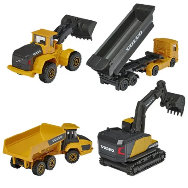 Majorette - Volvo izdaja gradbenih delovnih strojev 4-delni set - Simba Toys slika 3