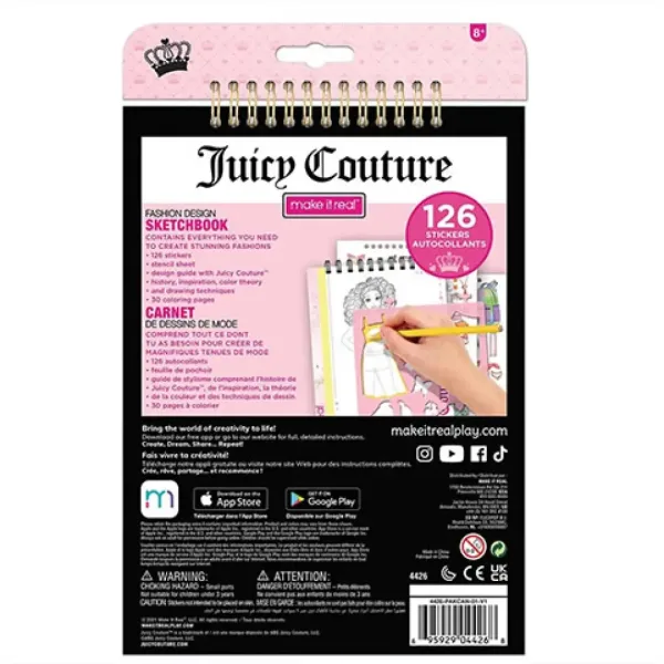 Make It Real: Juicy Couture Zvezek za modno oblikovanje slika 2