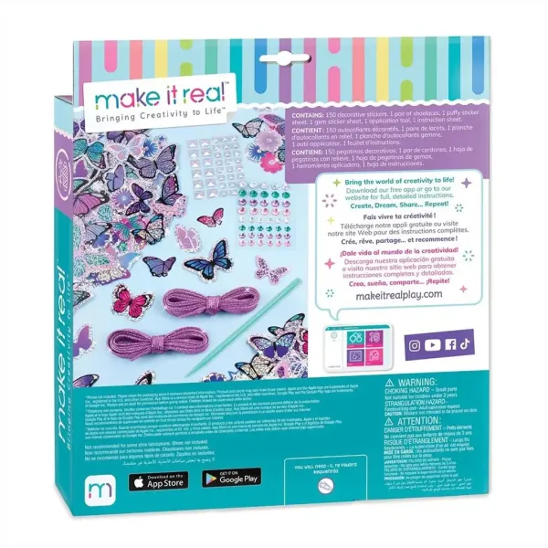 Make It Real: Sticker Chic Okraševanje čevljev - Metuljčki slika 2