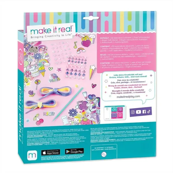 Make It Real: Sticker Chic Okrasitev Čevljev - Moda mavrične poti slika 2