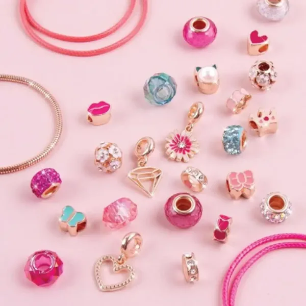 Make it real! Zapestnice s kristalnim obeskom pink barve slika 5