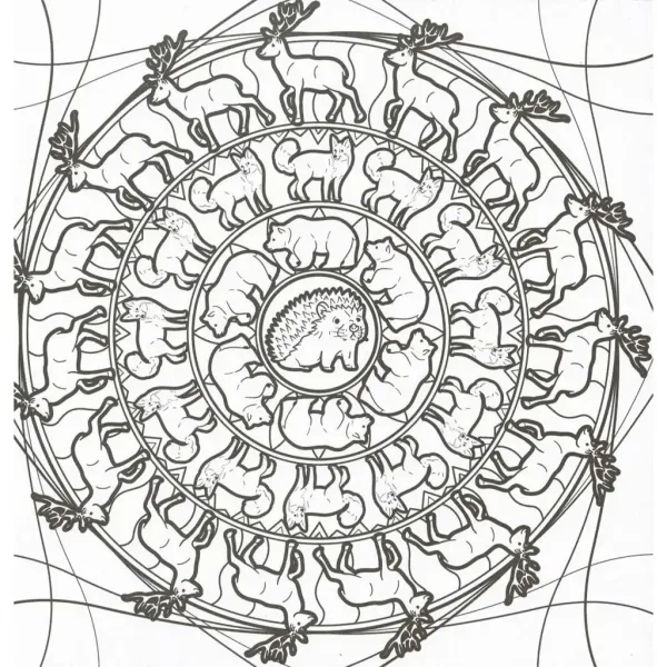 Mandalas in barvanke - Divje živali slika 3