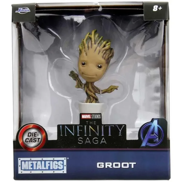 Marvel: Groot 10 cm velika premium kovinska akcijska figurica - Jada Toys slika 4